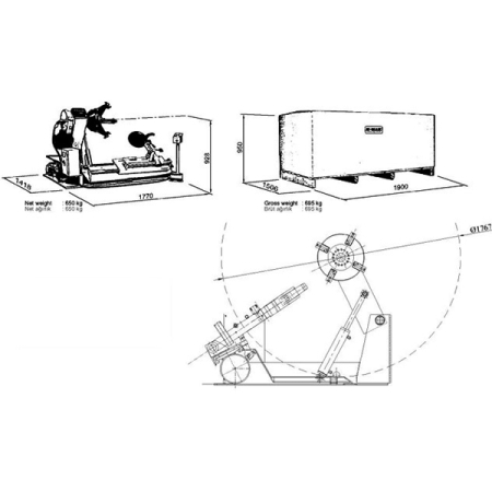 Nordberg 46TRK30 Шиномонтажный станок для грузовых автомобилей 14-30 дюймов