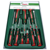 Набор отверток Slotted, Phillips, Pozidriv, 9 предметов, HANS 06400-9M