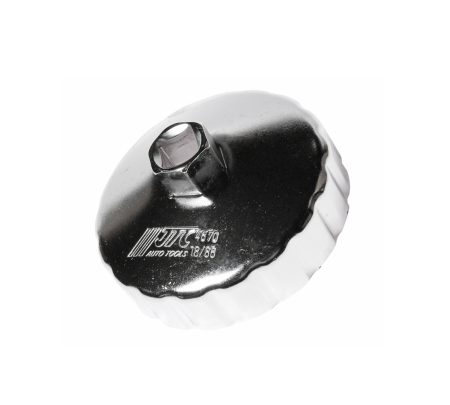 Съемник фильтров масляных 86мм 18-ти гранный французские авто чашка JTC-4670 Съемник фильтров масляных 86мм 18-ти гранный французские авто чашка JTC-4670