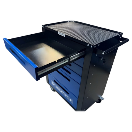 Инструментальная тележка, 6 ящиков, синяя, Great Wolf GWT-B6L