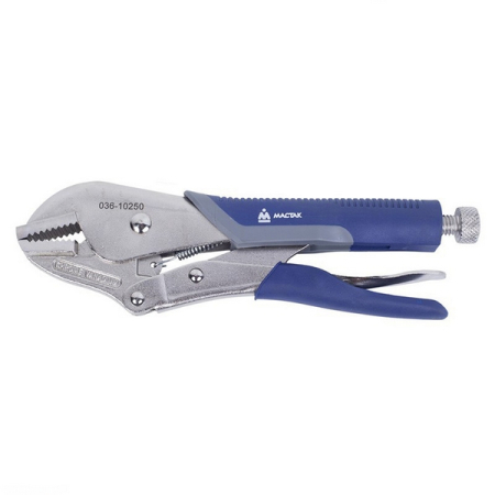 Зажим с фиксацией прямые губки длина 250 мм Мастак 036-10250H