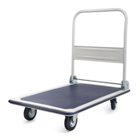 Тележка платформенная 480x740 мм, г/п 150 кг, резиновые колеса 100 мм, TOR PH150 1004024
