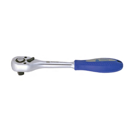 Трещотка 3/8 дюйма 45 зубцов флажковая, кнопочный фиксатор Мастак 010-31408H