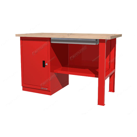 Верстак слесарный однотумбовый с деревянной столешницей Феррум 01.100-W3000