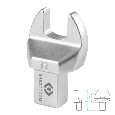 Насадка рожковая серии FIT, 11 мм, 9x12 мм KING TONY 34501111M