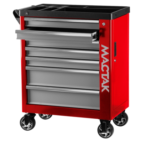 Тележка инструментальная "НОВА", 7 ящиков, красная МАСТАК 521-07580R