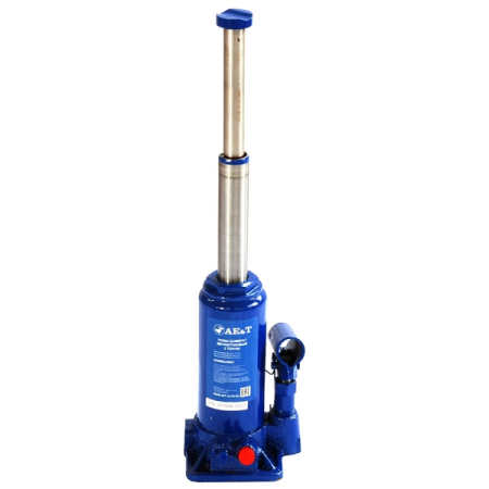 Домкрат бутылочный гидравлический, двухштоковый, 2 тонны, AE&T T02002