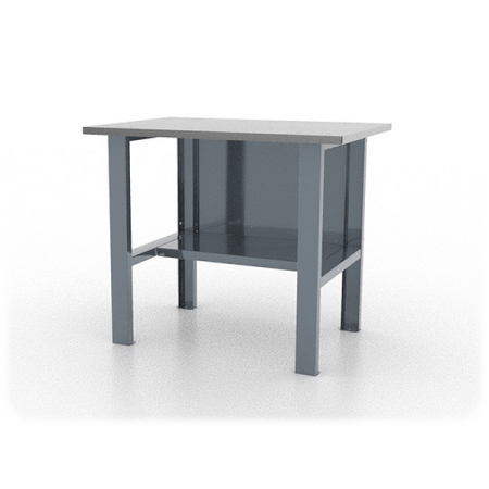 Верстак слесарный бестумбовый серии “L”, оцинкованная столешница, серый, Ferrum 01.001L-9007