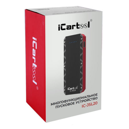 Пусковое устройство 12 В, 20 Ач, 1000/2000 А, iCarTool IC-JSL20