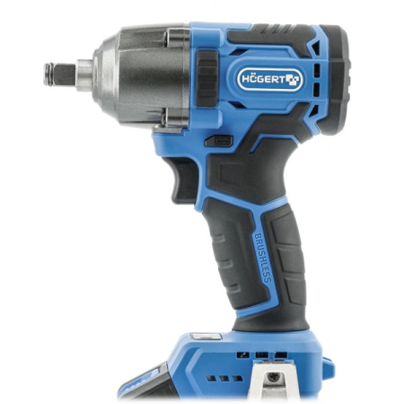 Гайковерт аккумуляторный ударный 1/2", 400 Нм, акк. 2.0 Ач и зар.устр., HOEGERT HT2E200