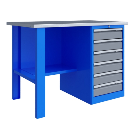 Верстак слесарный однотумбовый Верстакофф TNC 121.16.1