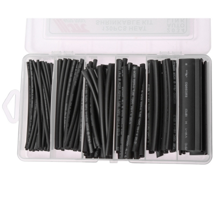 Трубка термоусадочная d=2, 3, 4, 5, 6, 10 мм, длина 100 мм, 120 шт, JTC-2034