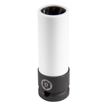 Головка для поврежденного крепежа глубокая 1/2", 17 мм, тонкостенная, пластиковая защита, AFFIX AF10931017