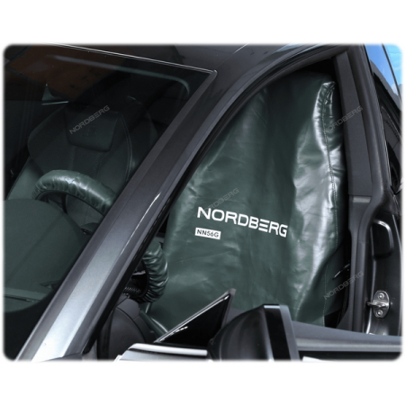 NORDBERG NN56G Комплект защитных накидок на сиденье и руль, серые