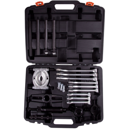 Съемник подшипников гидравлический, 10 т, 75-100 мм, 21 предмет, AFFIX AF10419010C