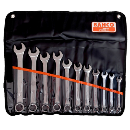 BAHCO 111Z/11T Набор ключей комбинированных, 3/8 – 1 дюйм, 11 предметов