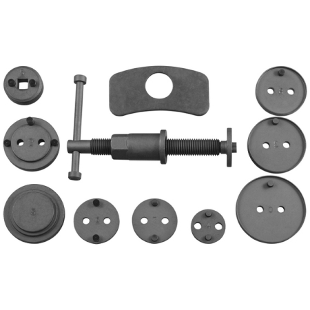 Комплект инструмента для развода поршней тормозных цилиндров, 11 предметов, Jonnesway AN010001