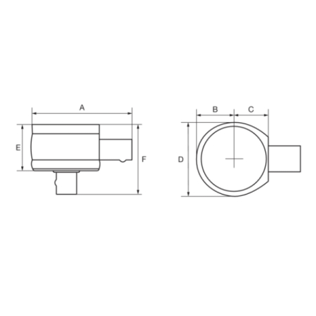 BAHCO 27F-1 Фиксированная насадка, 27x36 мм, квадрат 1 дюйм