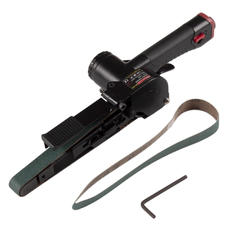 Пневматическая ленточная шлифовальная машина 20x520 мм, 16000 об/мин, MIGHTY SEVEN QB-322