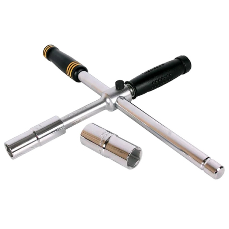 Ключ баллонный крестообразный, 17x19x21x23 мм, разборный, JTC-7731