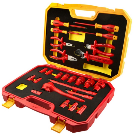 Набор инструментов диэлектрических, универсальный, 25 предметов, TOLSEN TTV83825