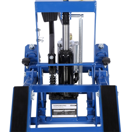 NORDBERG N32008 Домкрат подкатной пневмогидравлический для мотоциклов, 680 кг