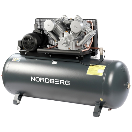 NORDBERG NCP500/1000-16 Компрессор поршневой с ременной передачей 380В, ресив. 500л, 1000л/мин