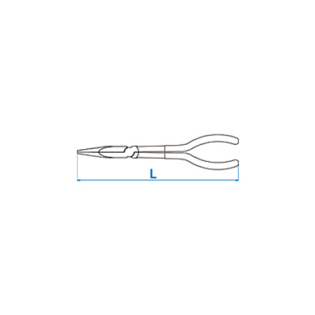 Плоскогубцы тонконосые удлиненные, 280 мм King Tony 6319-11C