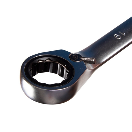 KING TONY 122A06MR01 Набор комбинированных трещоточных ключей, 8-17 мм, 6 предметов