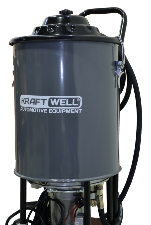 Нагнетатель солидола мобильный с электроприводом, 20 л, 220 В, KraftWell KRW1798.EN