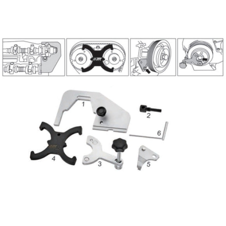 Набор фиксаторов распредвала и коленвала Volvo T4/T5 JTC-4153B Набор фиксаторов распредвала и коленвала Volvo T4/T5 JTC-4153B