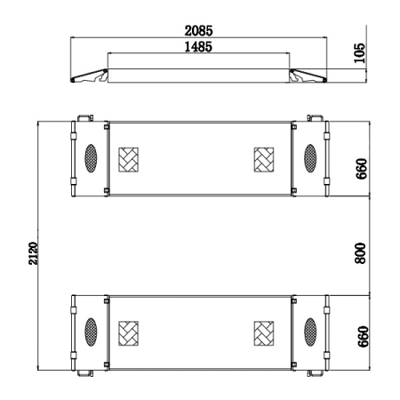 Подъемник ножничный электрогидравлический, 3,5 тонны, Red Line Premium R350SF (380V)