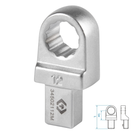 Насадка накидная серии FIT, 12 мм, 9x12 мм KING TONY 34502112M