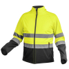 Куртка сигнальная из softshell, желто-серая, размер 3XL, HOEGERT Exter HT5K335-3XL