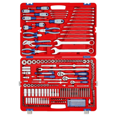 Набор инструментов универсальный, 212 предметов, Мастак 01-212C Набор инструментов универсальный, 212 предметов, Мастак 01-212C