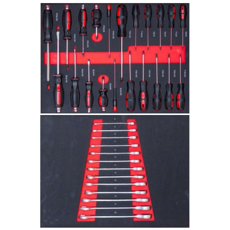 Тележка с 7 ящиками + ПОДАРОК инструмент, 277 предметов, KraftWell KRW-TTG+SET277