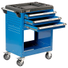 Nordberg T4N Тележка инструментальная профессиональная, 3 полки и открытый отсек