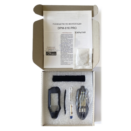 Измеритель толщины покрытий (толщиномер) CARSYS DPM-816 Pro (комплект, черный)