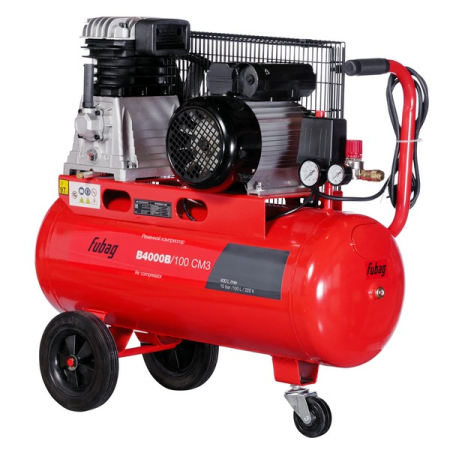 Компрессор поршневой масляный ременной одноступенчатый Fubag B4000B/100 СМ3