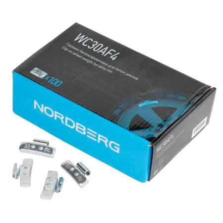 NORDBERG WC30AF4 Грузики балансировочные для литых дисков Fe 30 г, 100 шт