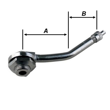 Вентиль металлический для бескамерных грузовых колес, отверстие 15,7 мм, Clipper TR-3131