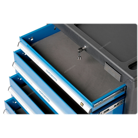 NORDBERG T5N(B) Тележка инструментальная, 5 ящиков, синяя