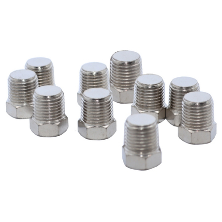 Заглушка пневматическая M1/4", 10 шт, KraftWell KRW-TP14M-10