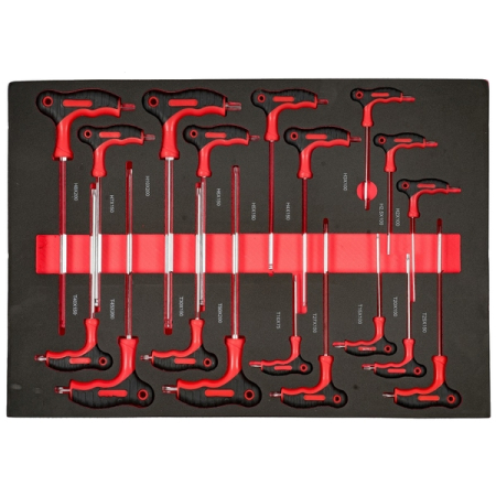 Тележка серая с набором инструментов, 277 предметов, KraftWell KRW-TTG+SET277