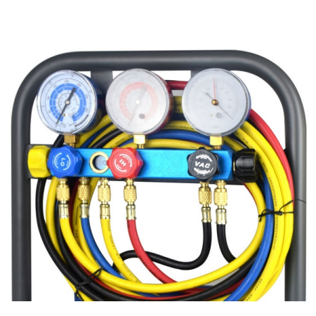 Станция для заправки автомобильных кондиционеров ручная KRAFTWELL KRW-CS