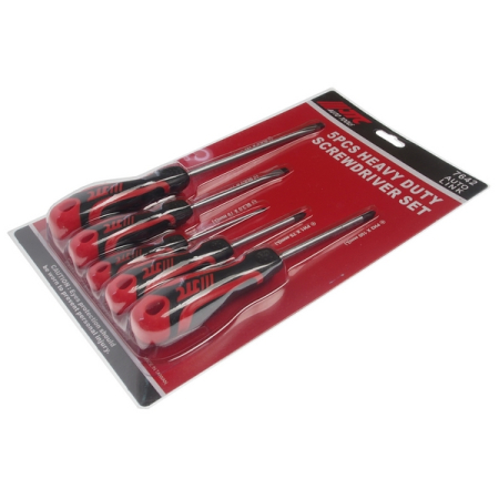 Набор отверток усиленных Slotted, Phillips, 5 предметов, JTC-7642