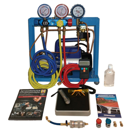 Станция для заправки автомобильных кондиционеров SMC 401-3 Compact без зарядной колбы Станция для заправки автомобильных кондиционеров SMC 401-3 Compact без зарядной колбы