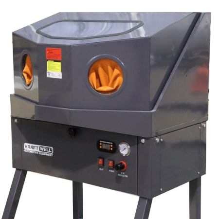 Установка для мойки деталей напольная пневматическая, с подогревом, 160 л, KraftWell KRW-PW160H