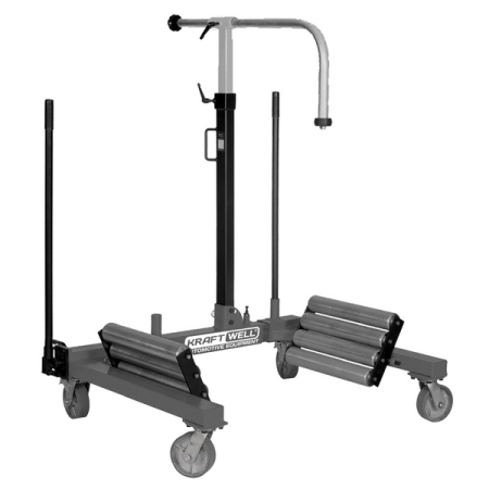 Тележка гидравлическая для колес грузовых автомобилей и сельхозтехники, 1500 кг, KraftWell KRW-WD15L Тележка гидравлическая для колес грузовых автомобилей и сельхозтехники, 1500 кг, KraftWell KRW-WD15L