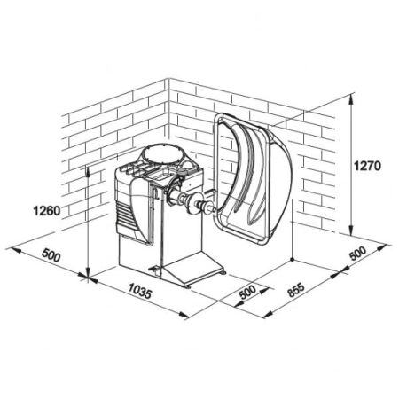 Балансировочный станок полуавтоматический M&B WB255N